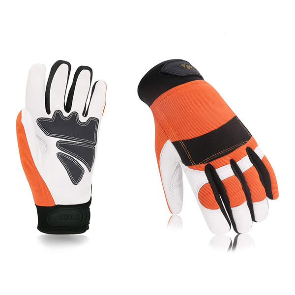 Vgo Chainsaw Work Gloves Saw Protection on Left Hand Back