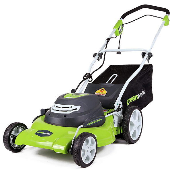 GreenWorks 20-Inch 12 Amp Corded Lawn Mower 25022 