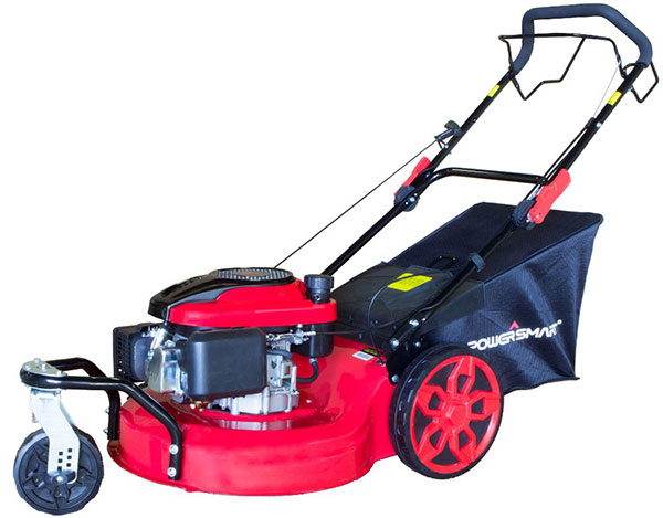 PowerSmart DB8620 20 inch 3-in-1 196cc Gas Self Propelled Mower, Red/Black
